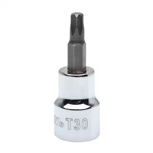 T30 Torx 3/8 In. Drive Bit Socket Durable Resist Rust Corrosion Heat Treated
