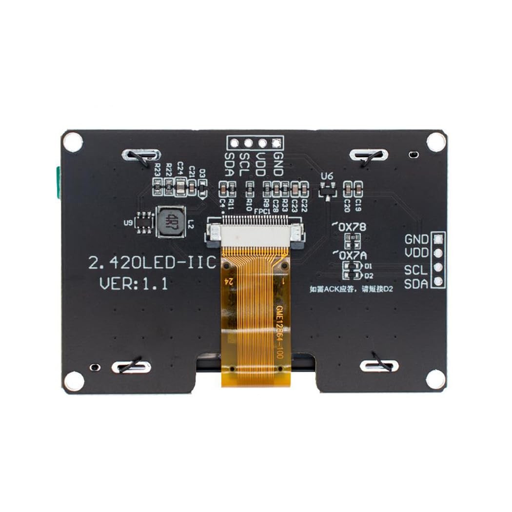 2.42 Inch SSD1309 128×64 OLED Display Module I2C 4 Pin or SPI 7 Pin Optional