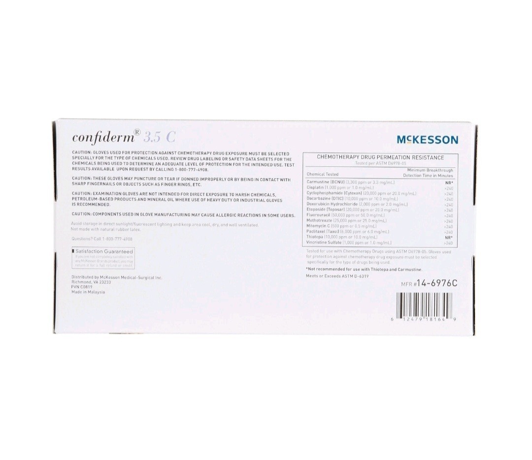 Exam Glove McKesson Confiderm® 3.5C Medium 200-Box/2000-Case-NonSterile Nitrile