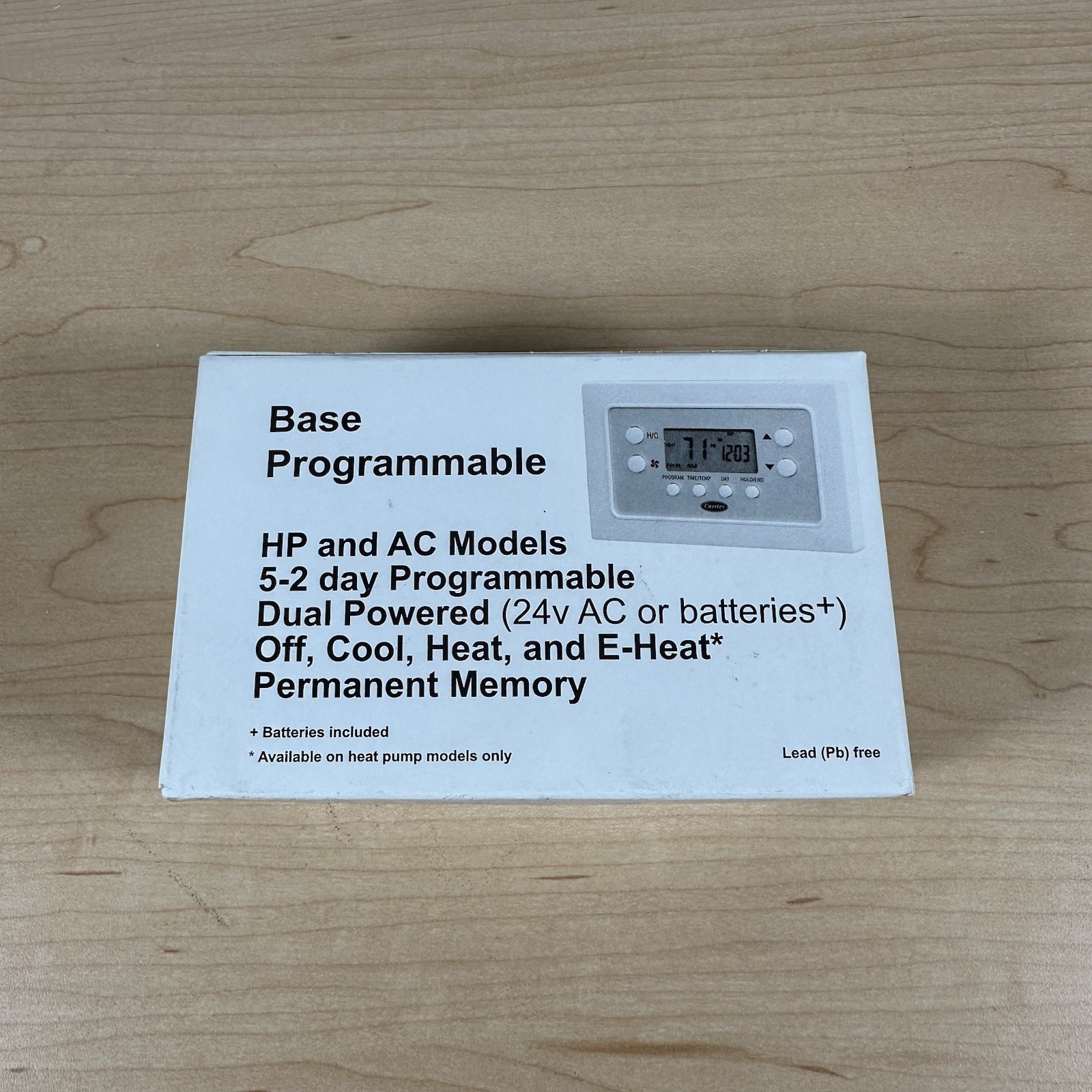 Carrier TB-PAC01-A Programmable 1H/1C Thermostat New Sealed