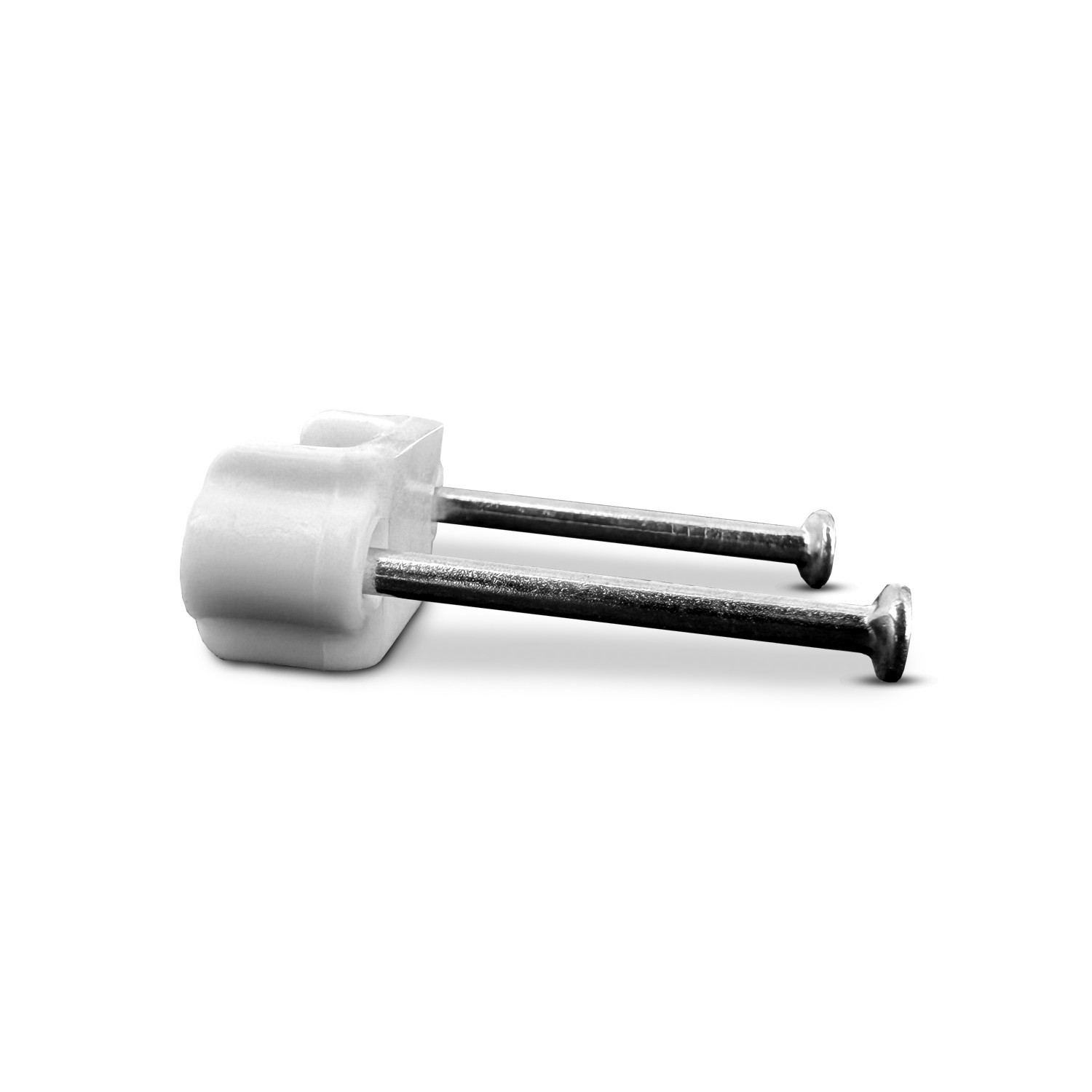1000-Pack 1/2 Inch Plastic Cable Staples for Power and Low-Voltage Cables