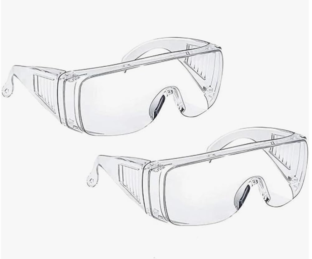 Euxor Eye Safety Goggles 2 Pack – Anti-Fog, Shatterproof & Large, Clear