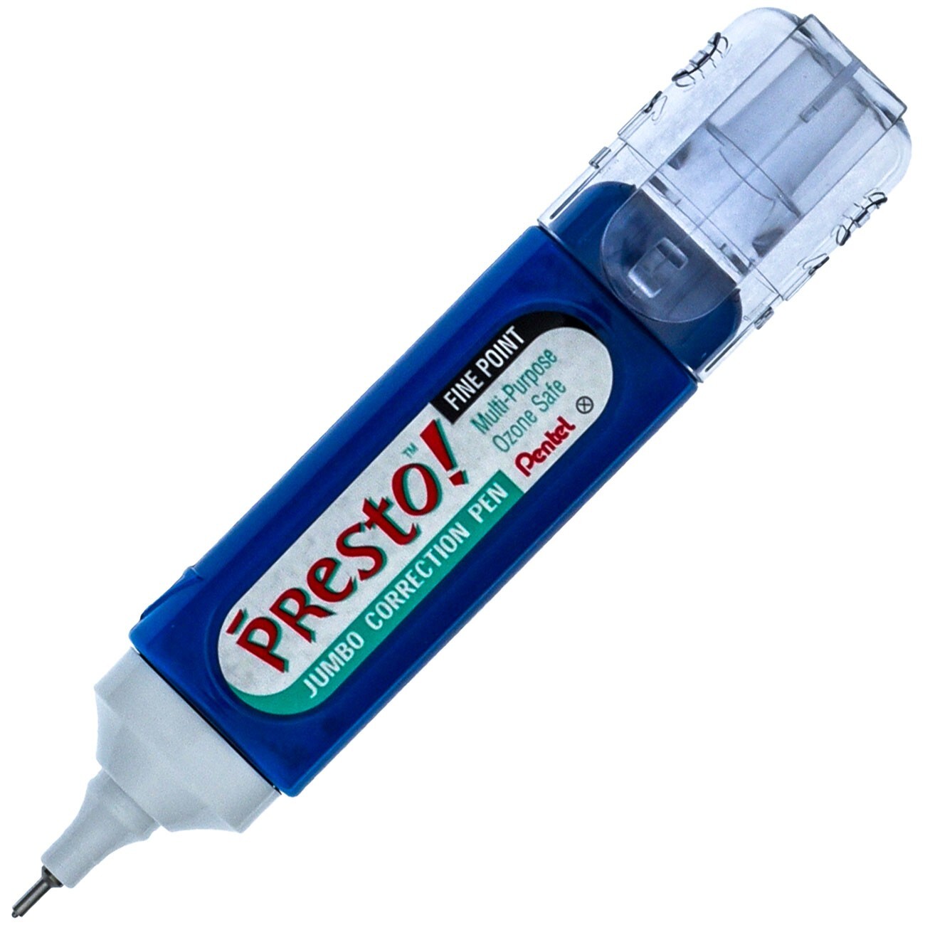 Pentel ZL31-W Presto! Jumbo White Correction Pen, 12 ML, Pack of 3