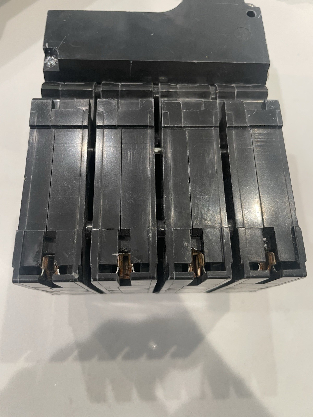 Square D HOMA 150A 4-Pole Circuit Breaker 120/240 Vac Common Trip Black