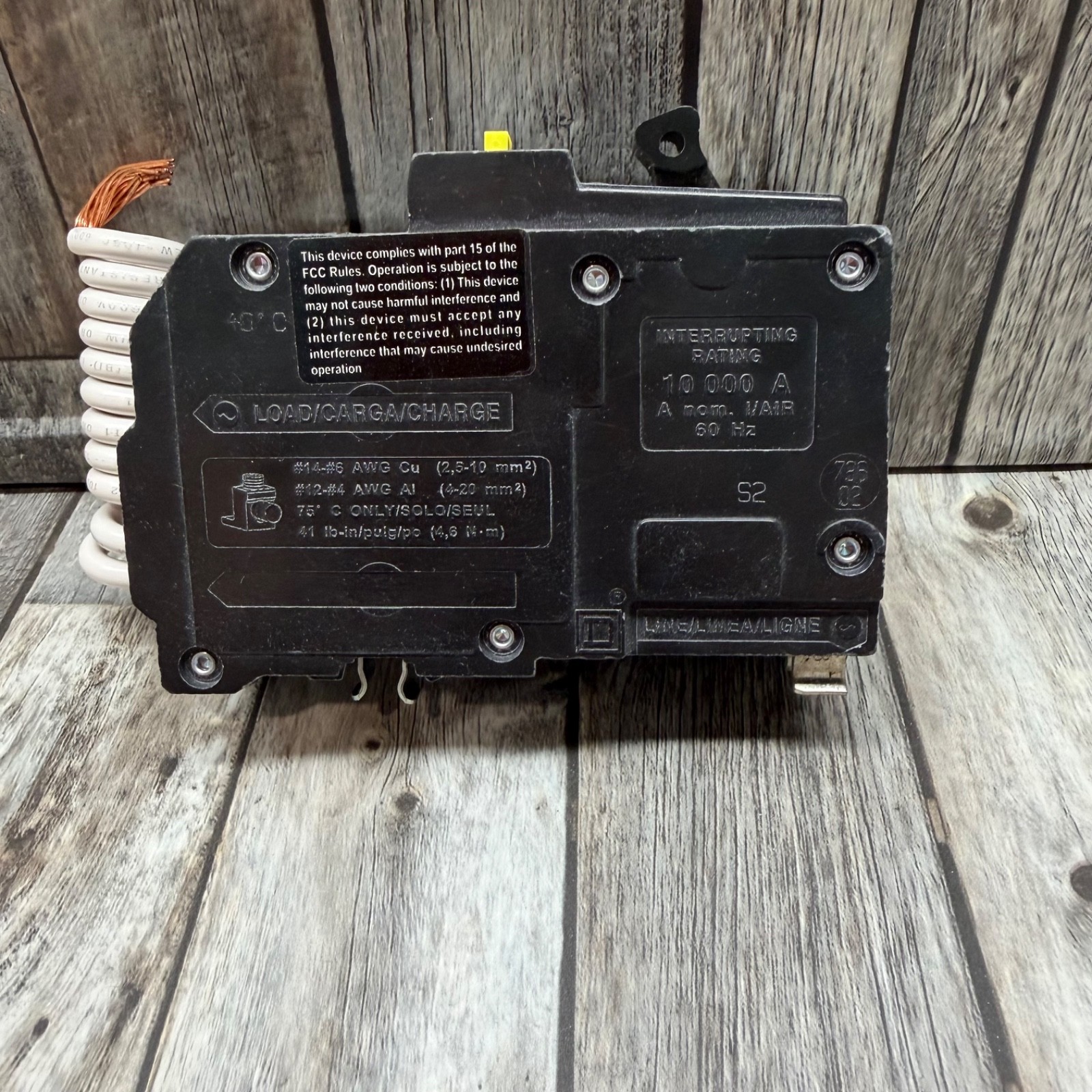 Schneider Square D QO 60-amp 2 Pole GFCI and Circuit Breaker Model #QO260GFICP
