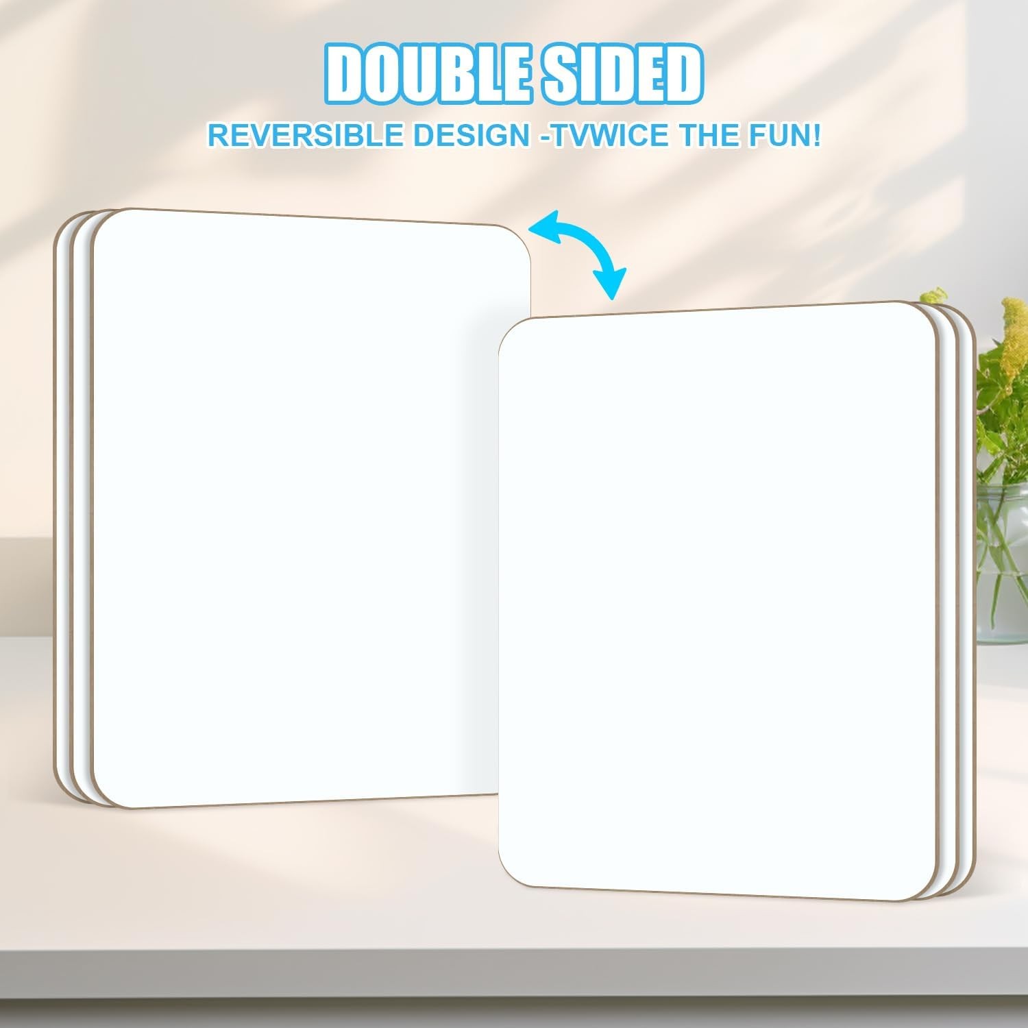 6-Pack Small Whiteboard Dry Erase Boards, 5″x7″ Mini Lapboards for Students &