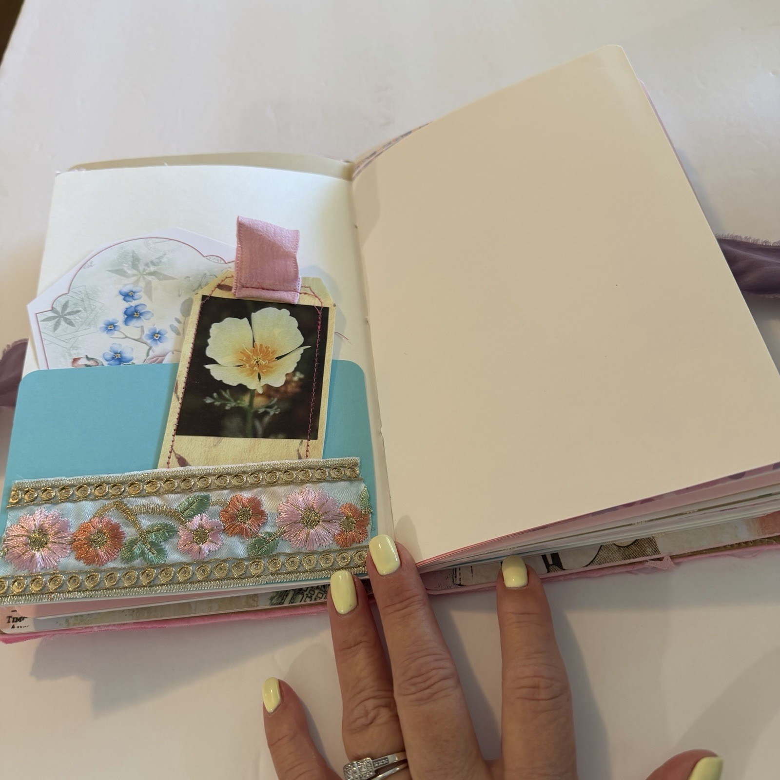 Handmade Patchwork Junk Journal Shabby Chic 9×6