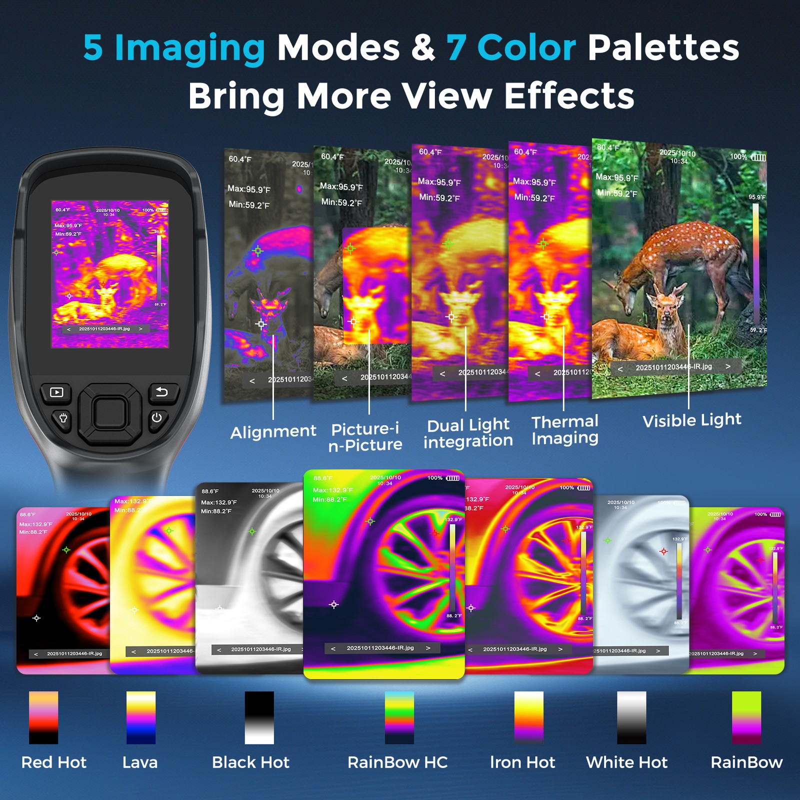Infrared Thermal Imager 512×384 High-Res W/SD Card Support Video Recording