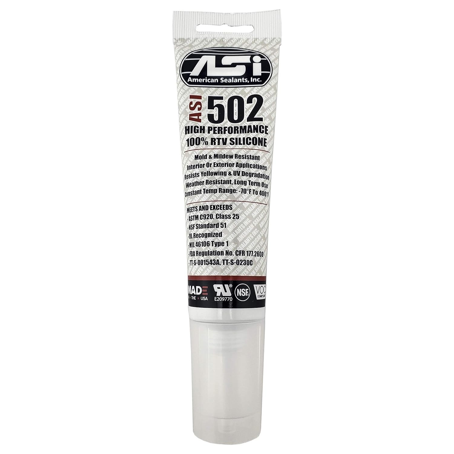 Moisture-Curing 100% RTV Silicone Sealant – Approved for Safe Applications