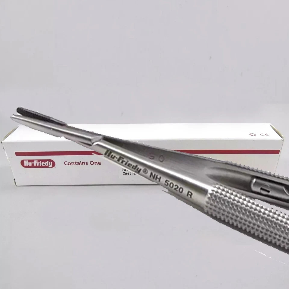 HU FRIEDY Straight Castroviejo Perma Sharp Needle Holder, 14 cm (5.5″) | NH5020R