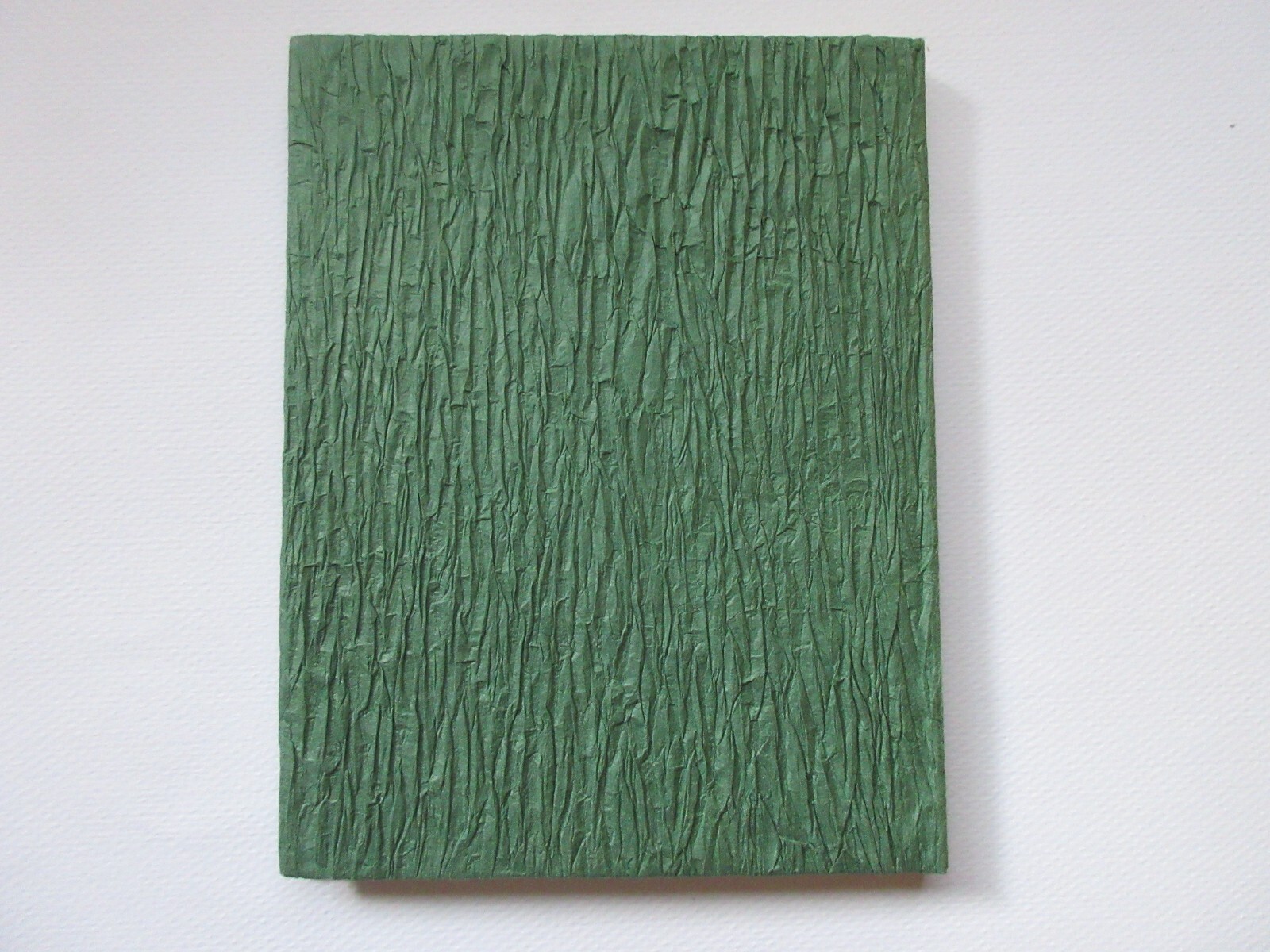 New Handmade Textured Paper 5×7 Journal Blank 20-Page Green Notebook Pad Diary