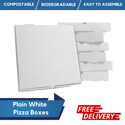 Takeaway Pizza Boxes / Postal Boxes Brown & White Pizza Box Strong High Quality