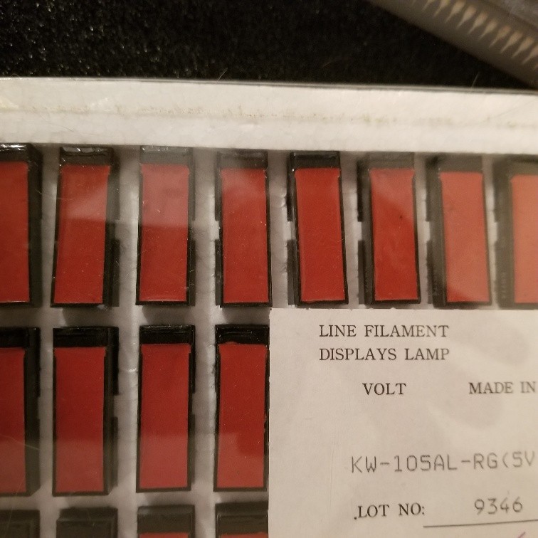 KW-105AL-RG Alphanumeric 5V Minitron 16 segment WAMCO display, new
