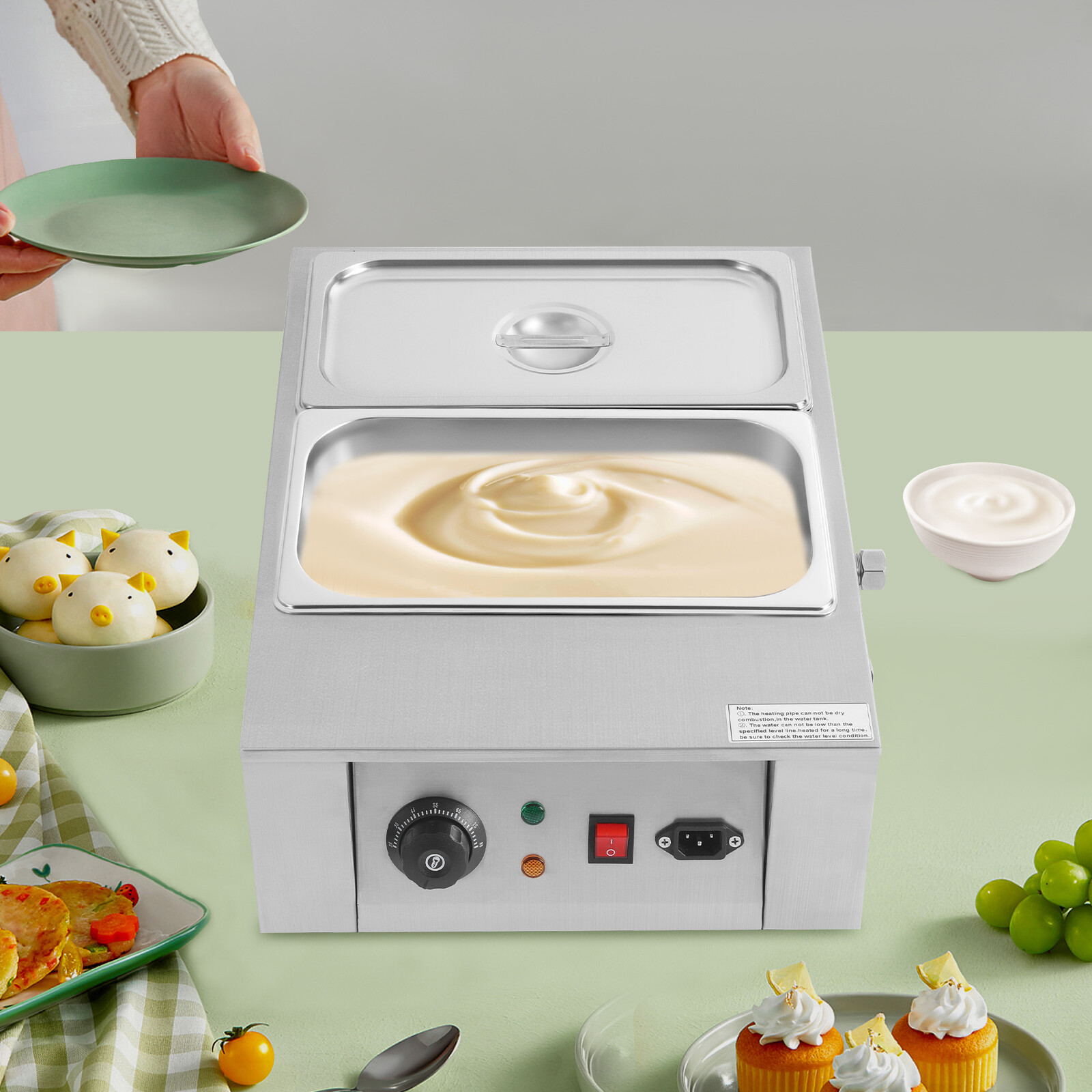 Chocolate Tempering Machine 8KG Commercial Electric Heating Pot Melter Maker NEW