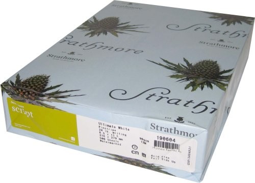 Strathmore Script Bright White Pinstripe 24# 8.5″x11″ 500 Sheets