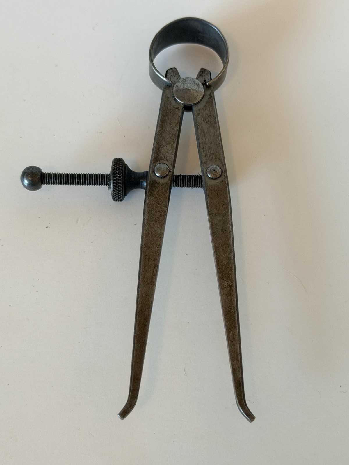 Vintage Lot Of 5 Metal Measuring Calipers LS Starrett Co Union Tool Co Unbrand