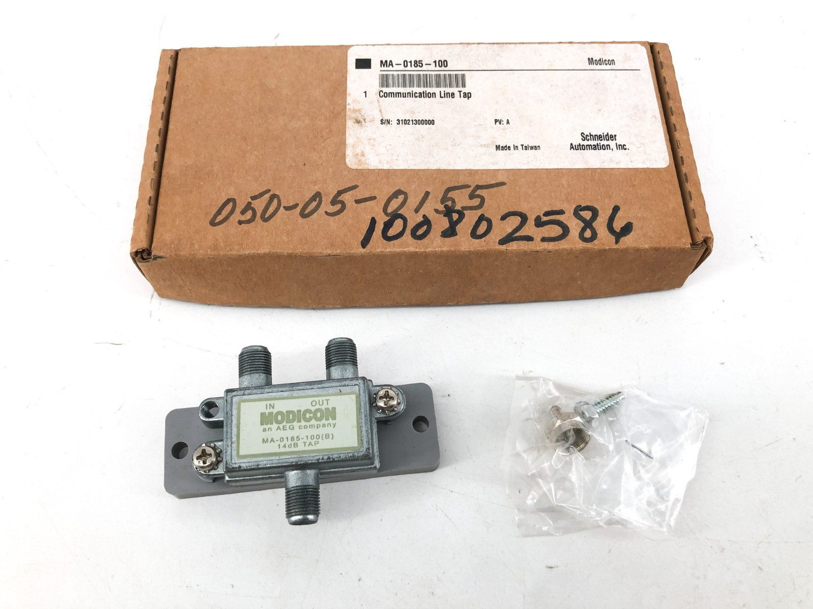 New Schneider Modicon MA-0185-100 Communication Line Tap Rev. B