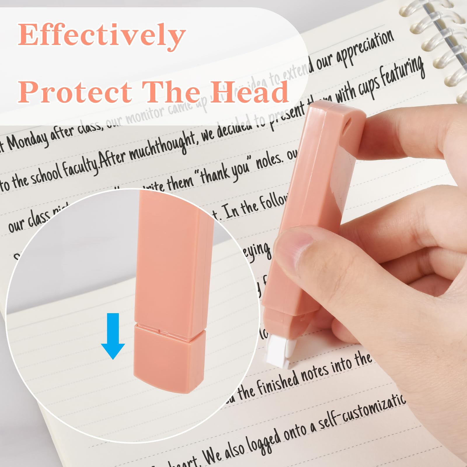 6Pcs White Correction Tapes, Quick Dry Erase, for Multicolorwork Office, White