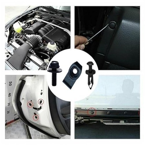 35-Piece Engine Undercarriage Splash Shield and Bumper Fender Liner Fastener Kit