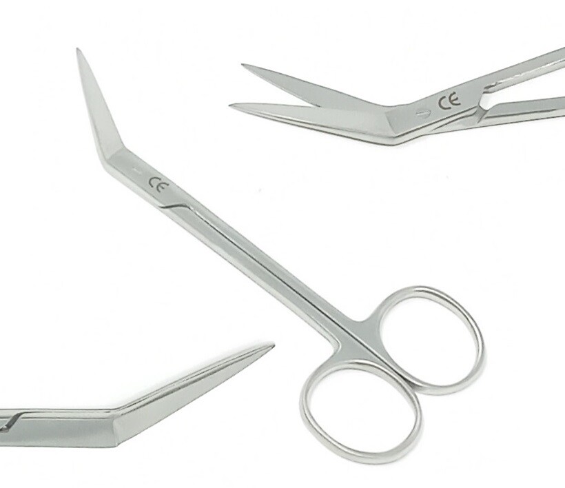 Super Cut Iris Scissors 4.5″ Angled Blade Surgical, Dermal Dental Instrument