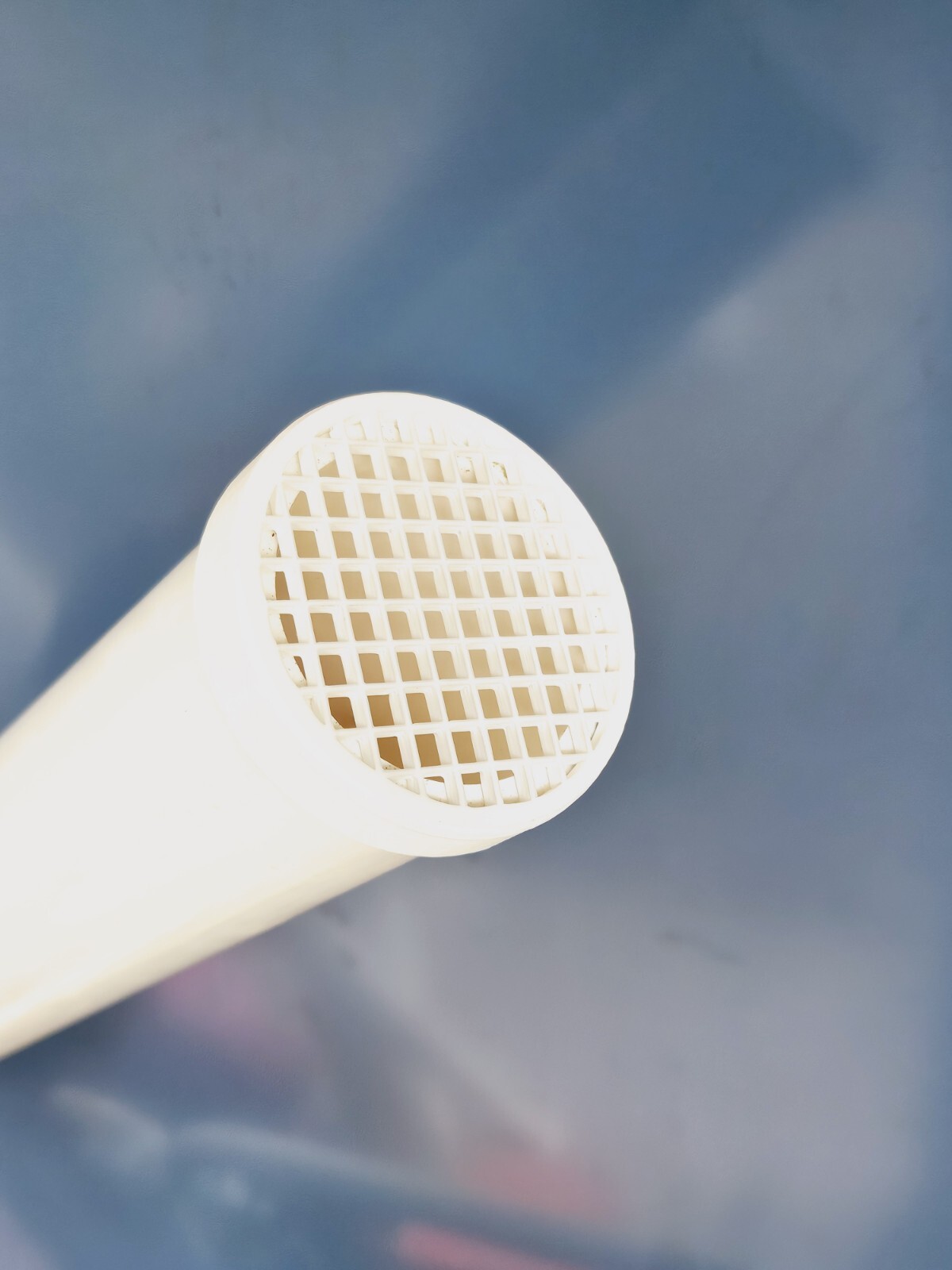 1-1/2″ PVC Vent Screen, 1.90″ ID, 1/4″ Mesh, All Plastic fits on OD of Pipe