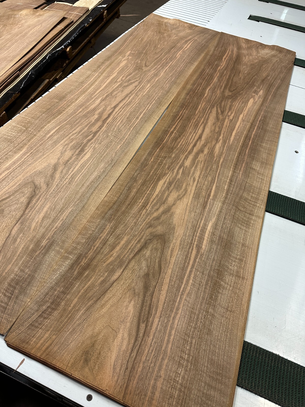 WIDE European Walnut Raw Wood Veneer 2 sheets 82» x 20» 331EE