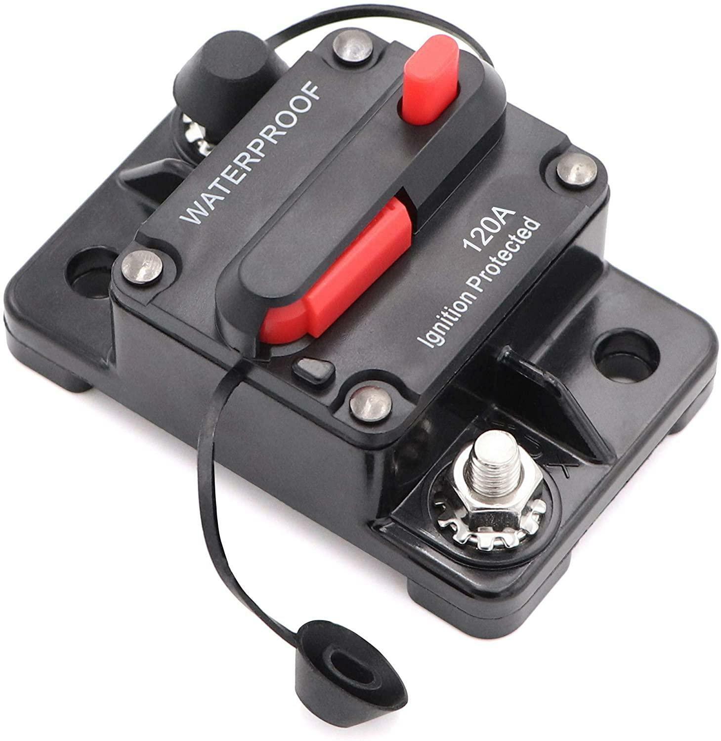 30A 60A 120A Automotive Marine Circuit Breaker with Manual Reset Surface-Mount