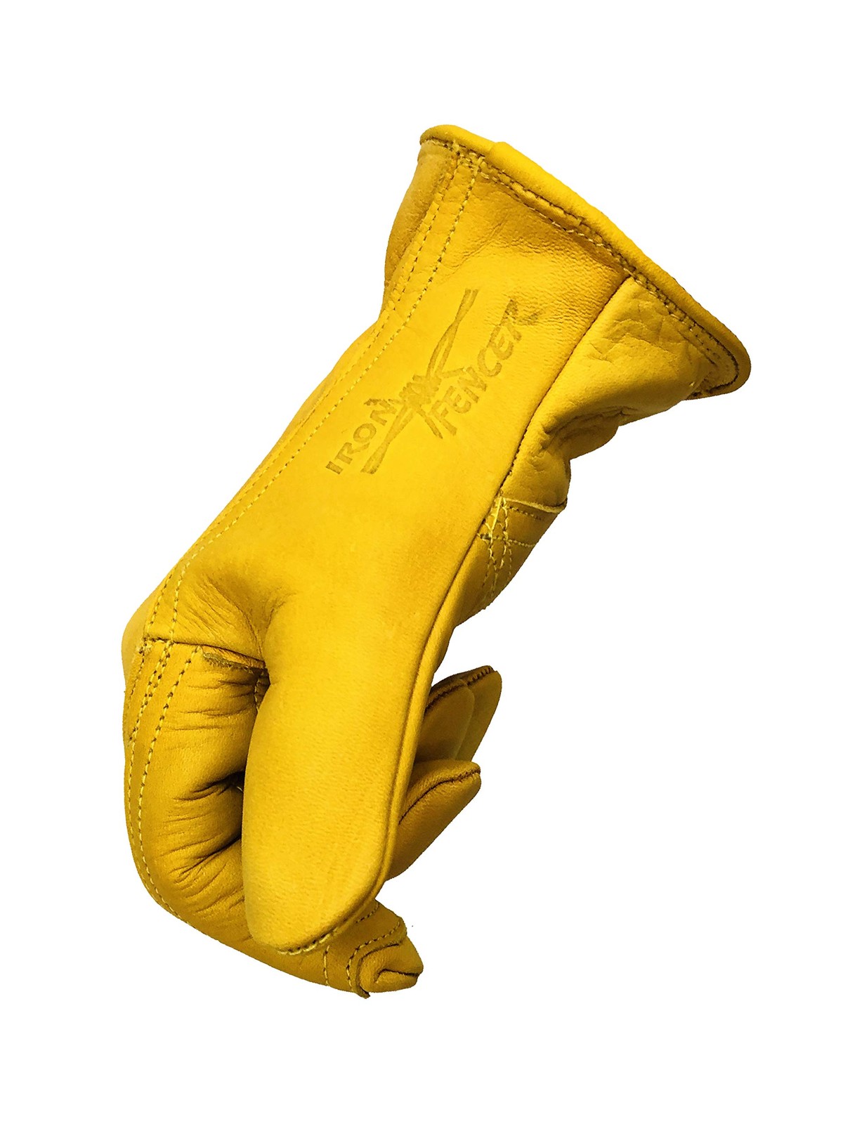 Iron Fencer Leather Work Glove 207 Large Cowhide Leather Fencing Gloves For Men