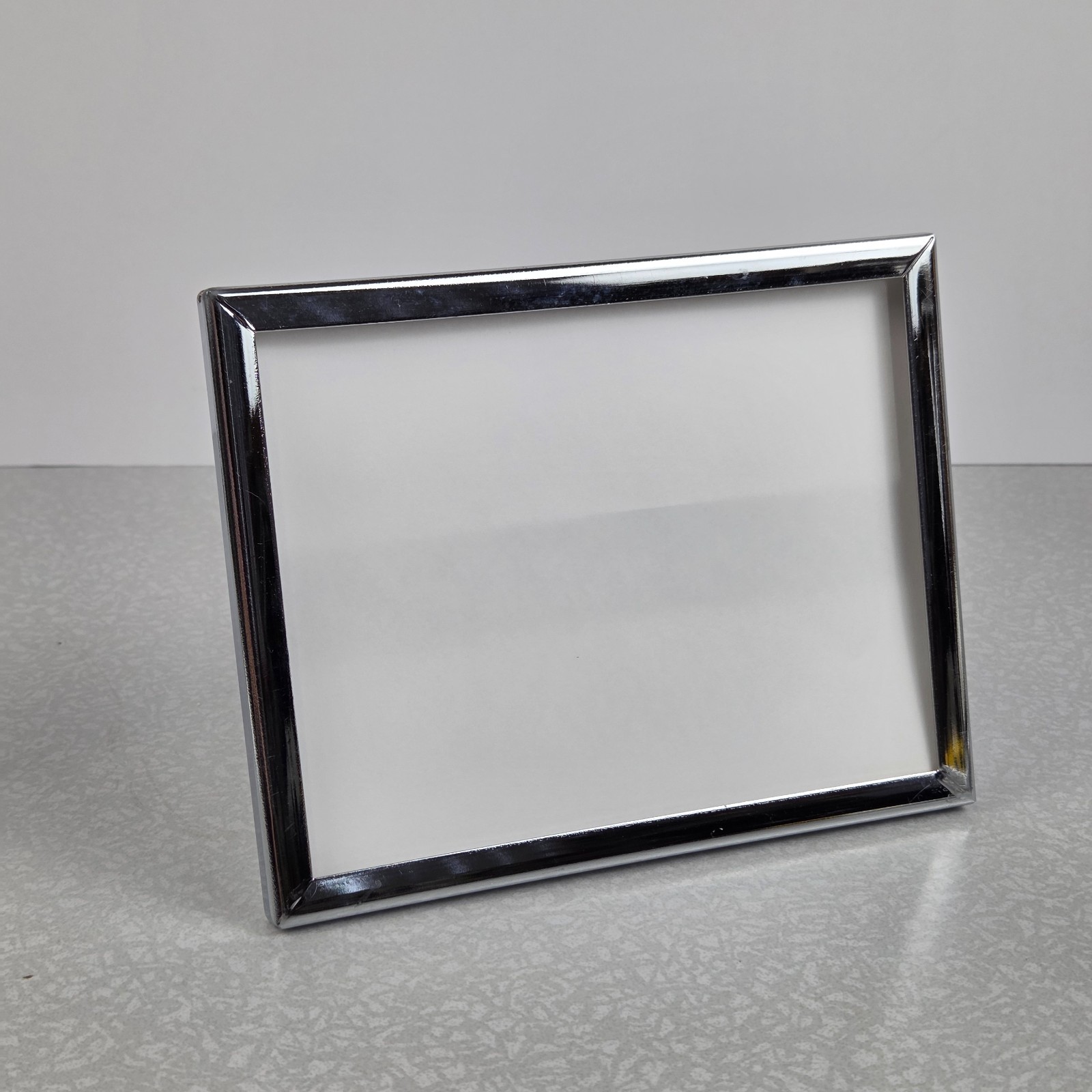 4 Retail Rack 7.25×5.75″ Metal Frame Sign Holder Display Square Tubing Wood Slat