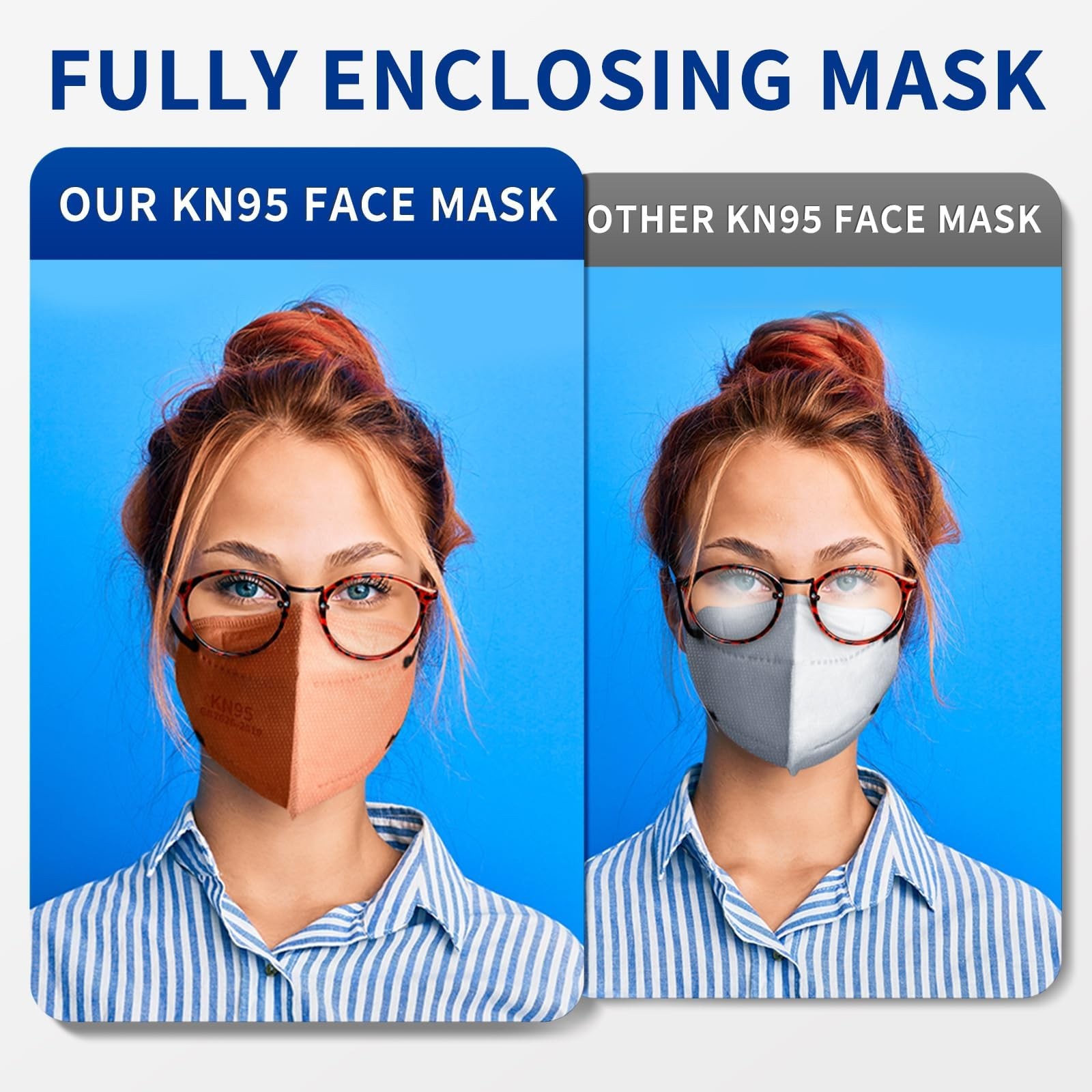 KN95 Face Masks Adults Disposable – 100 Pack KN95 Masks Protective Comfortabl…