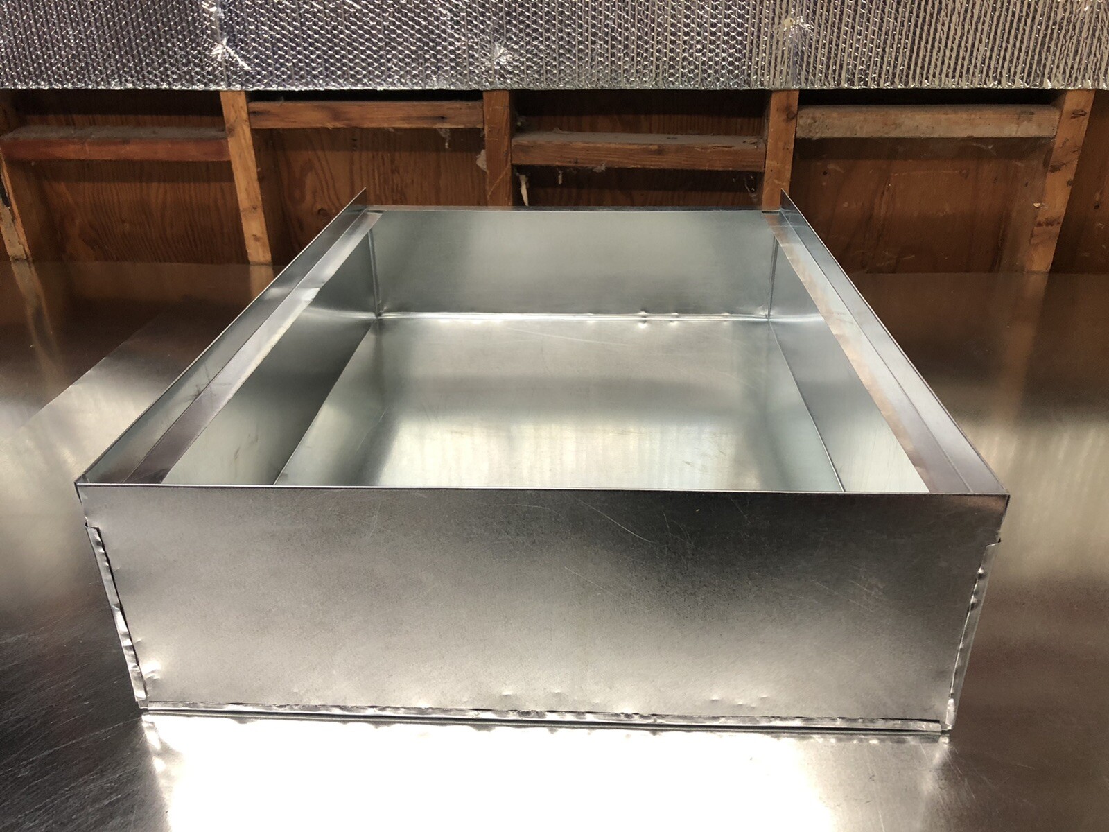 21 1/4 x 29 x 10 tall furnace stand return air box duct hvac