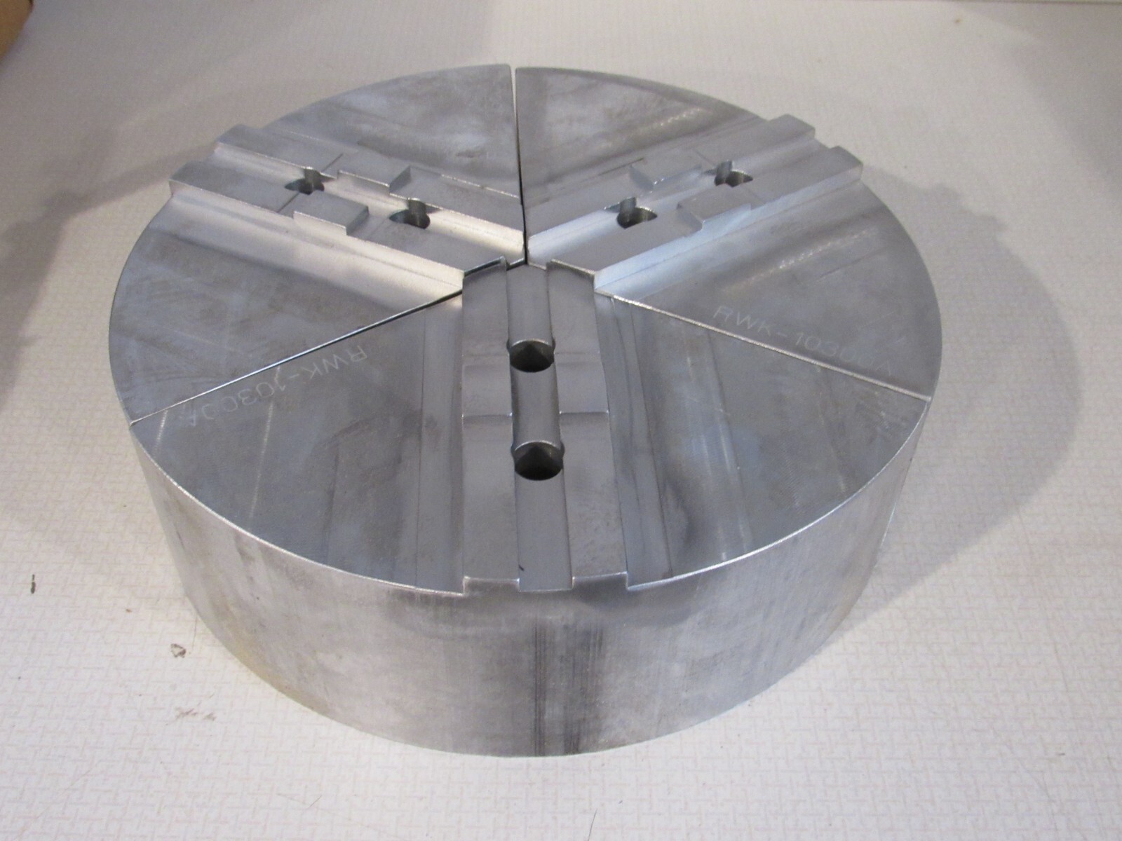 METRIC TONGUE & GROOVE 10″ x 3″ ALUMINUM PIE JAWS KNCS ROTA CHUCK SCHUNK