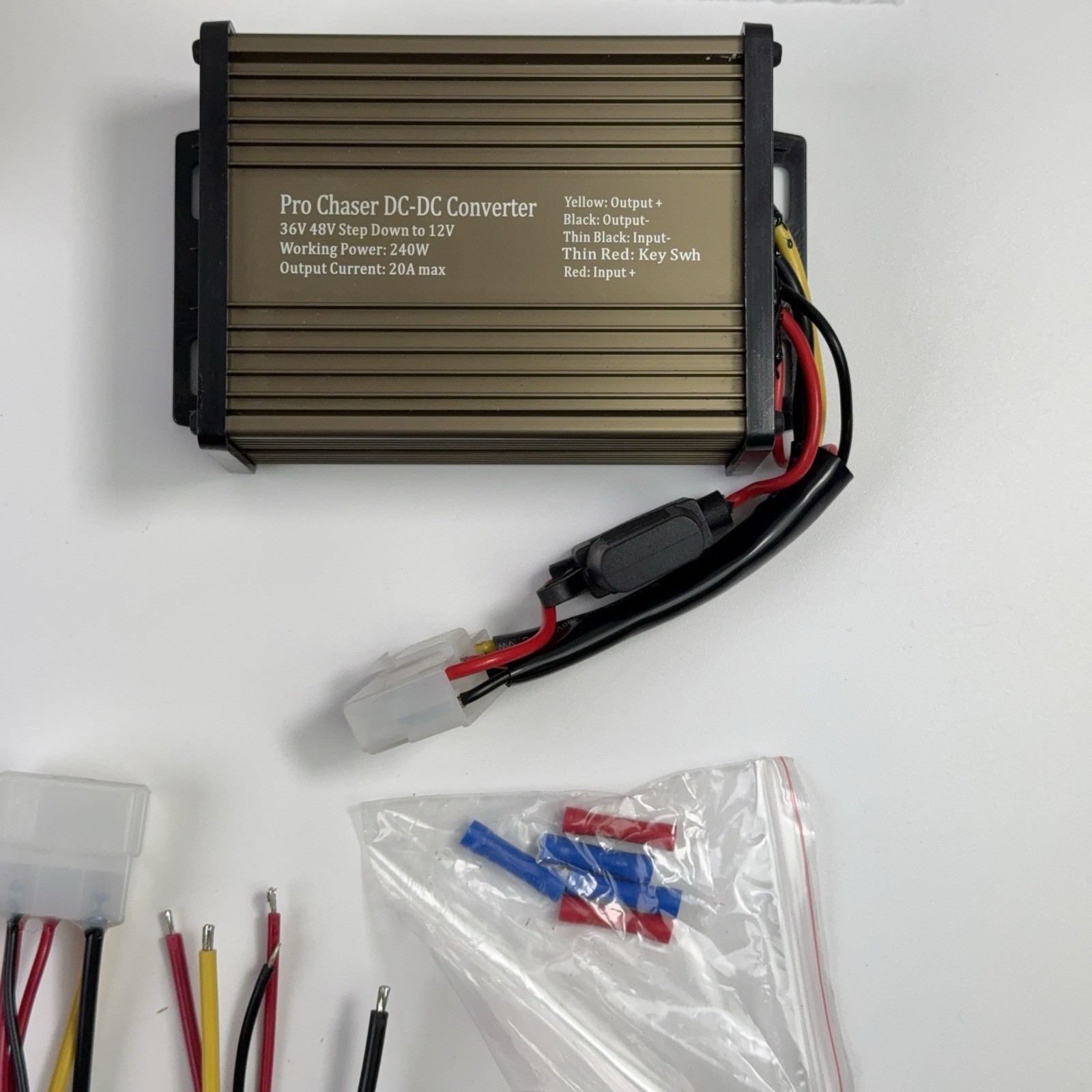 Pro Chaser DC-DC 36V 48V Voltage Converter Regulator Reducer to 12V 360W 30A