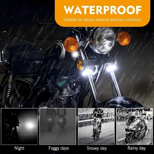 Dual-Color Switchback LED Turn Signal Light Strip Bar, Flexible Front Signals fo