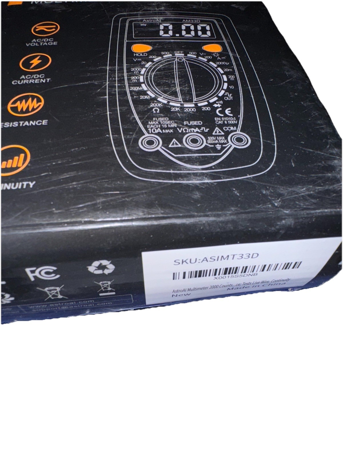 AstroAI Digital Meter Multimeter AM33D New In Box And Instructions