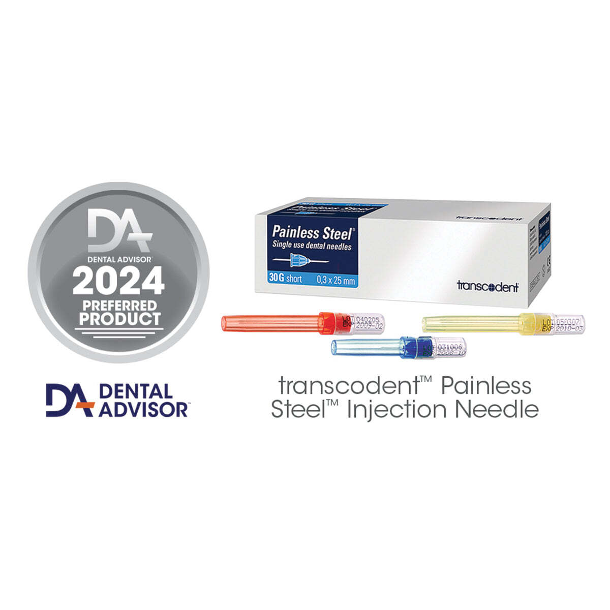 Painless Steel Dental Needles (Pkg. 100)