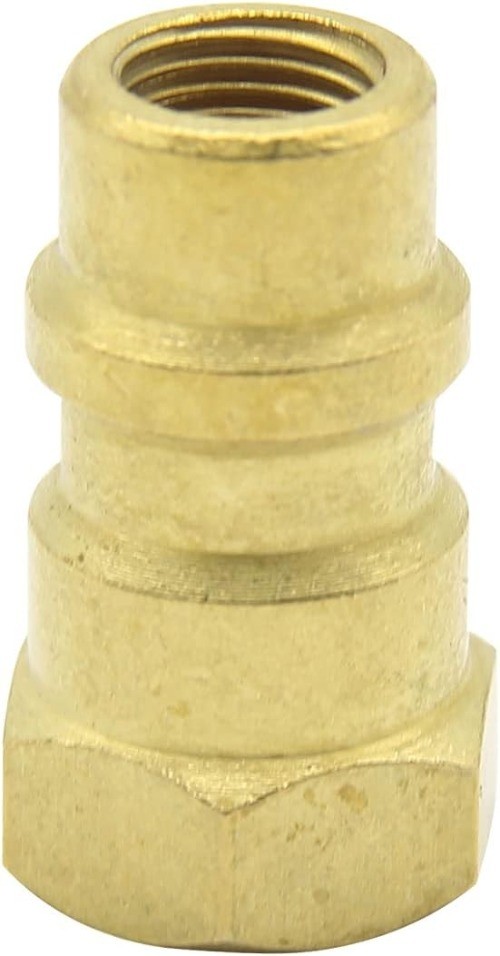 Quick Coupler Adapter Valve with 1/4in SAE 8v1 Thrad and Core Valve, Fast Conve