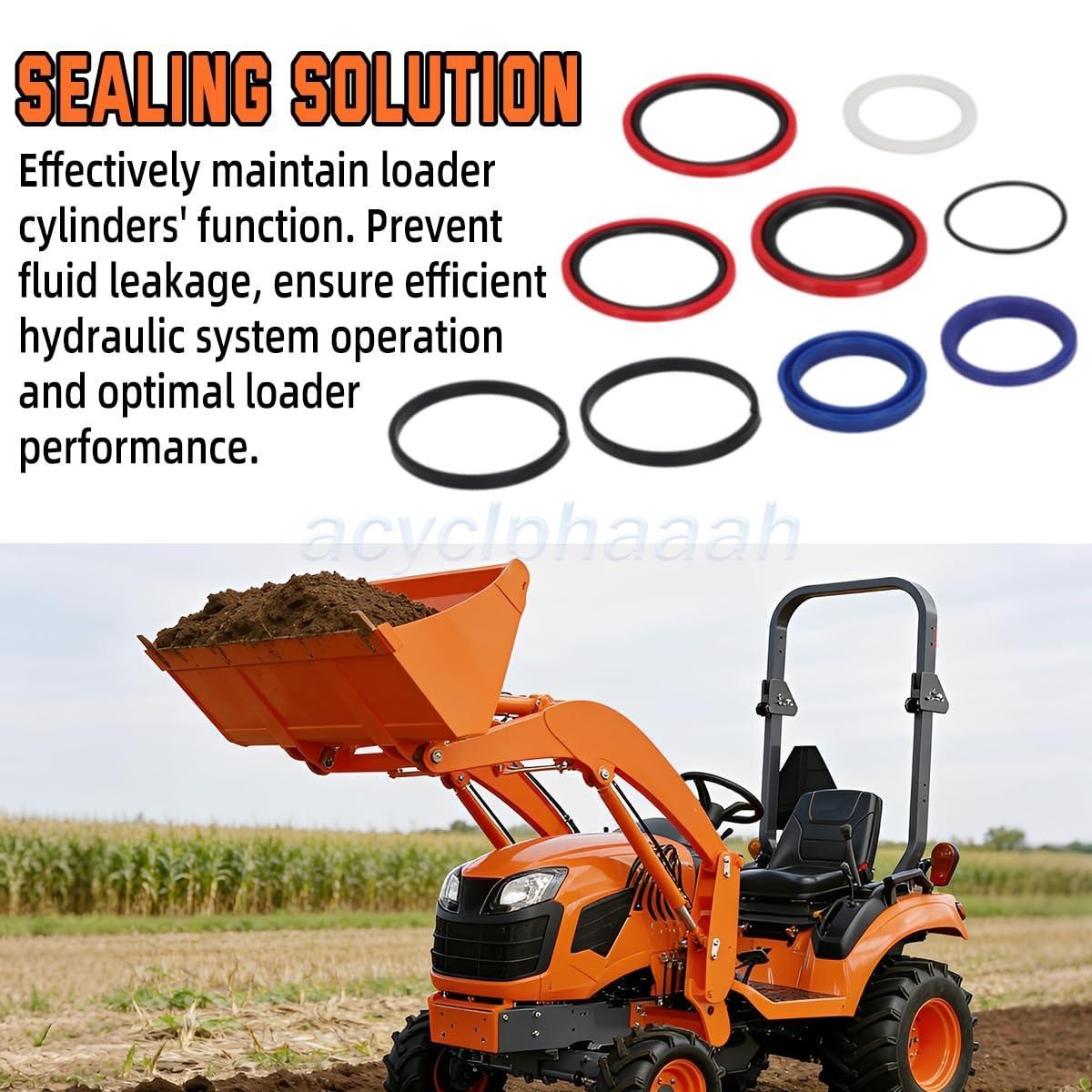 Seal Kit For Kubota 7J417-64920, 7J417-63400 loader cylinder LA1153S, 54A/E/S/SU