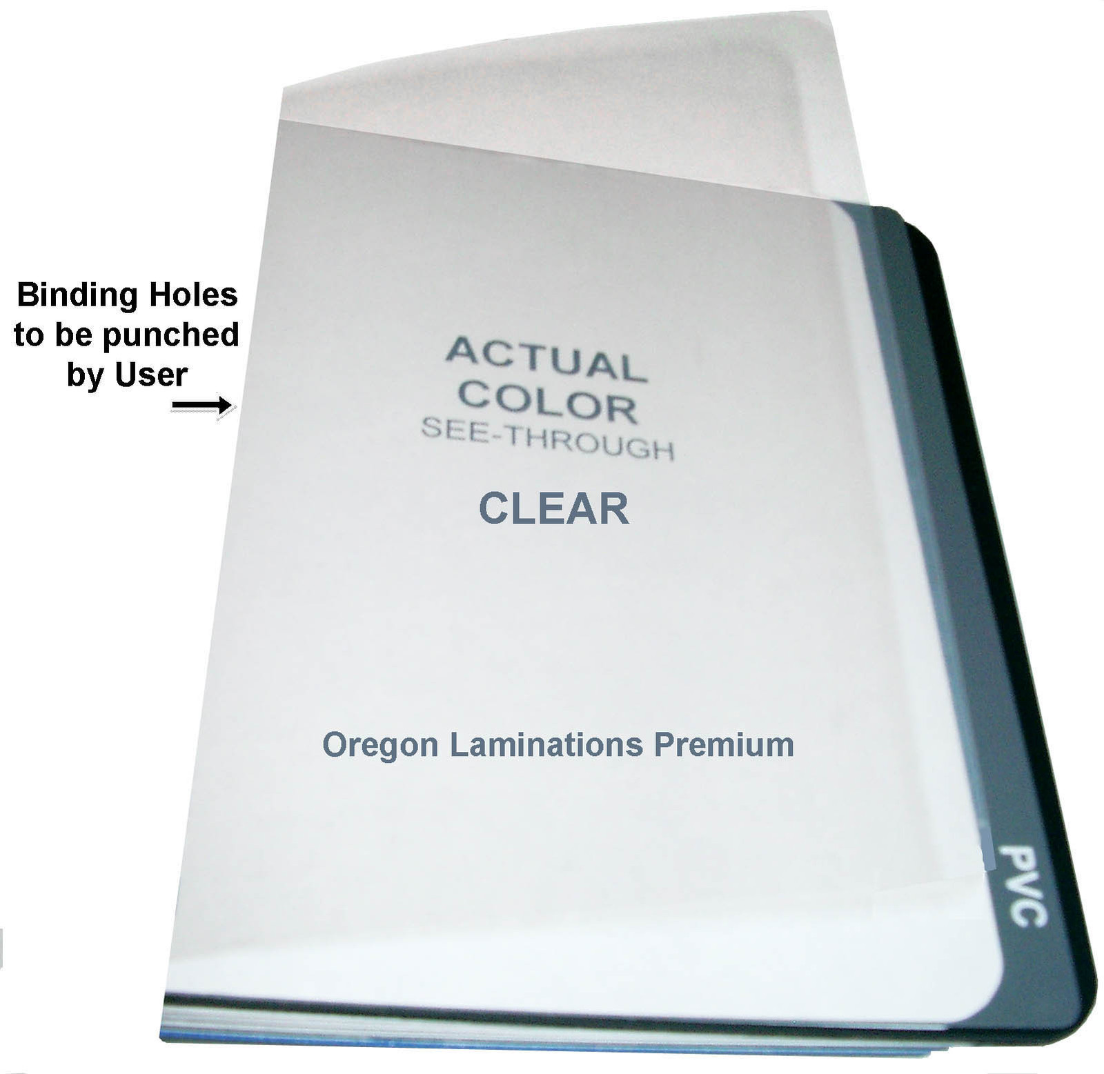 500/pack Clear Report Binding Covers 5 Mil 8-1/2 x 11 unpunched Plastic Sheets