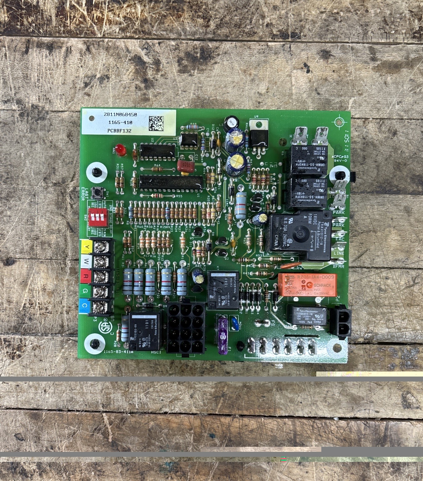 OEM Genuine Goodman Furnace Control Board, 1165-83-411A, 1165-410, PCBBF132