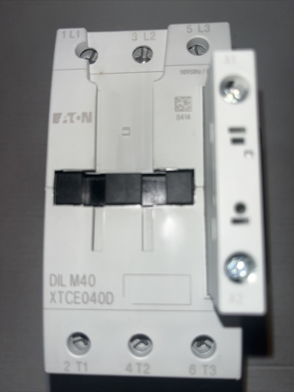 Eaton XTCE040DS1A DIL M40, Contactors 3P 40A 120V 50/60Hz D Frame 1NO 1NC, NEW