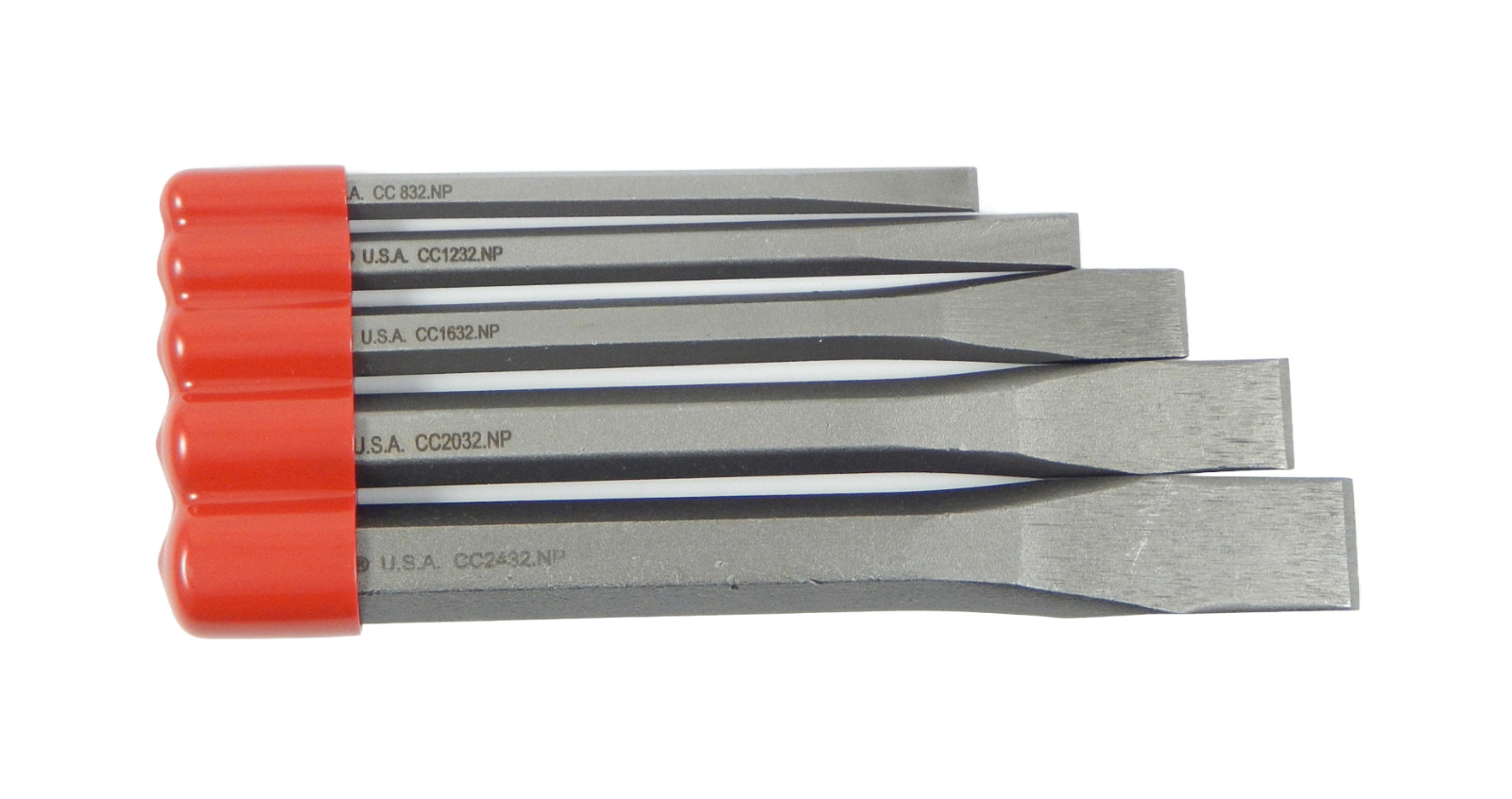 Wilde 5pc Cold Chisel Set 5/16″ to 3/4 Inch MADE IN USA High Carbon Steel