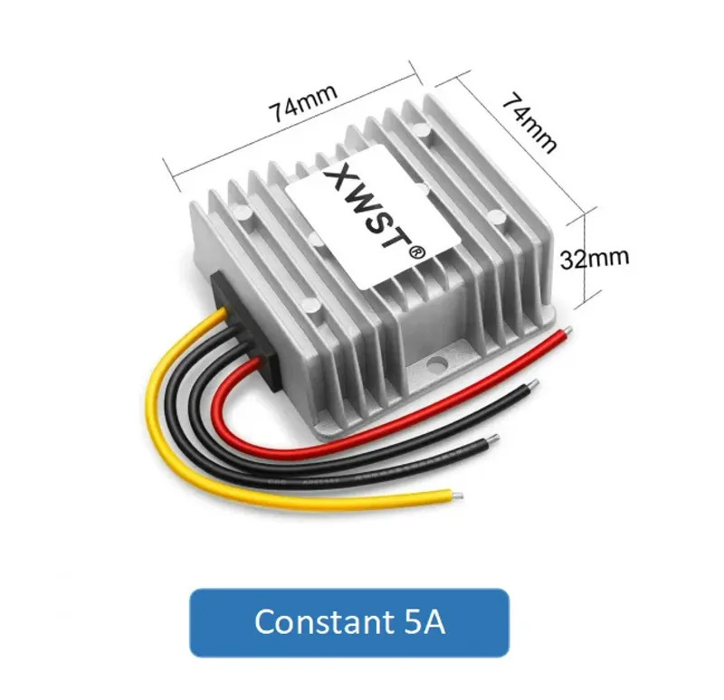 DC DC Lead Battery Charger 12V 24V to 12V 12.6V 13.8V 14.5V Current 5A-25A Tools