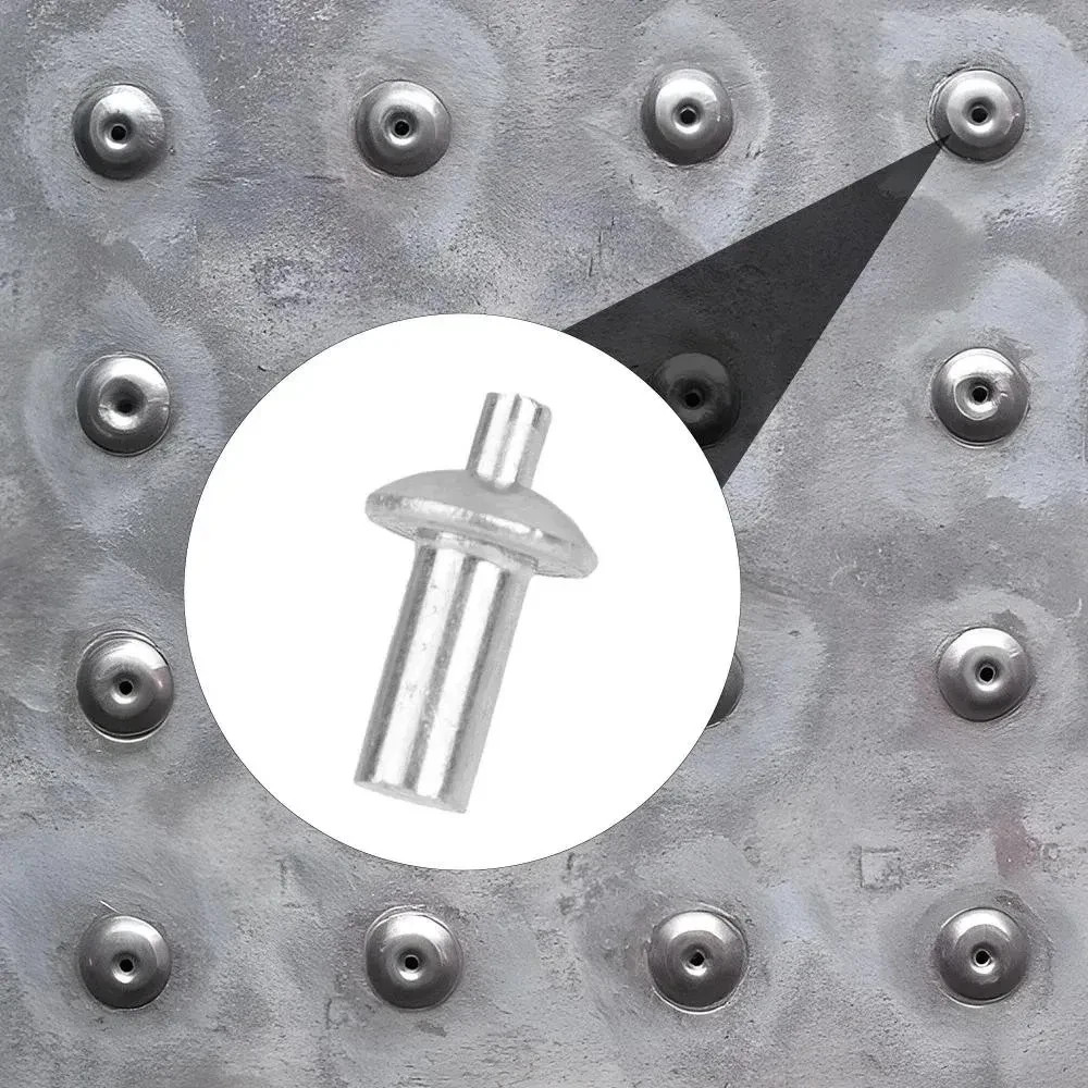 100x Hammer Drive Expansion Rivets Aluminum Knock Type Fasteners Screws