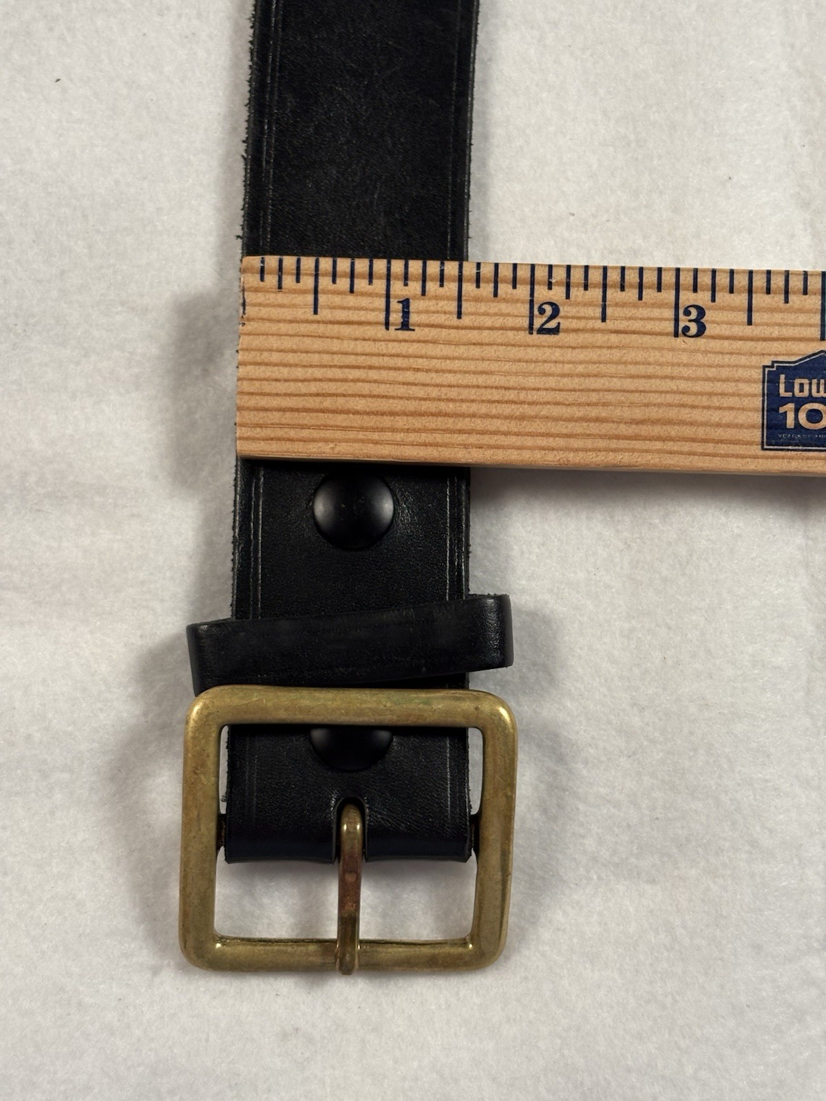 BOSTON Leather 38” Garrison Black Work Belt US Postal Approved #6605 1 5/8” Wide