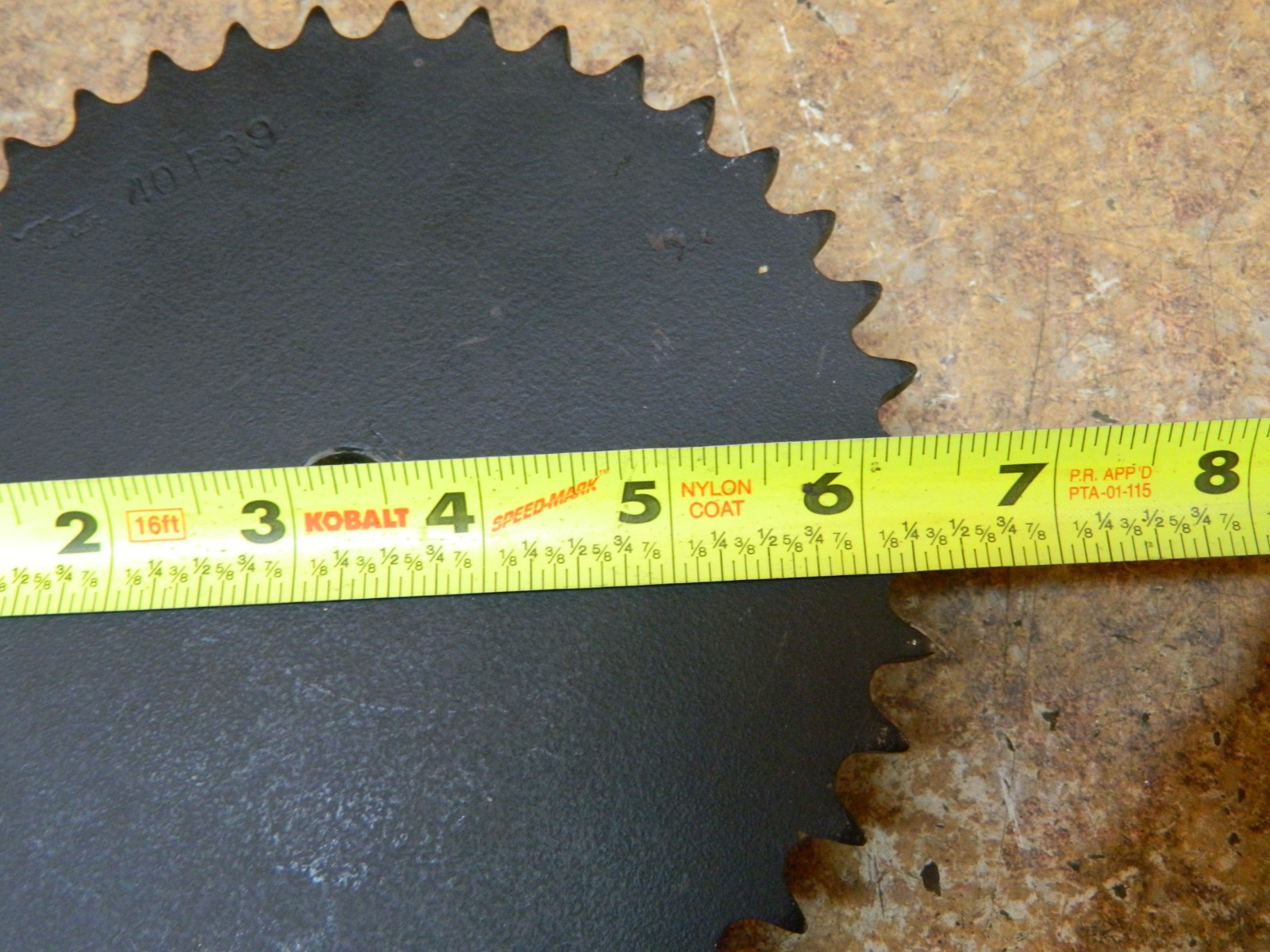 SPROCKET 40 Pitch 39 Teeth Bore 5/8″ **NO KEYWAY OR SET SCREW** MARTIN 40B39