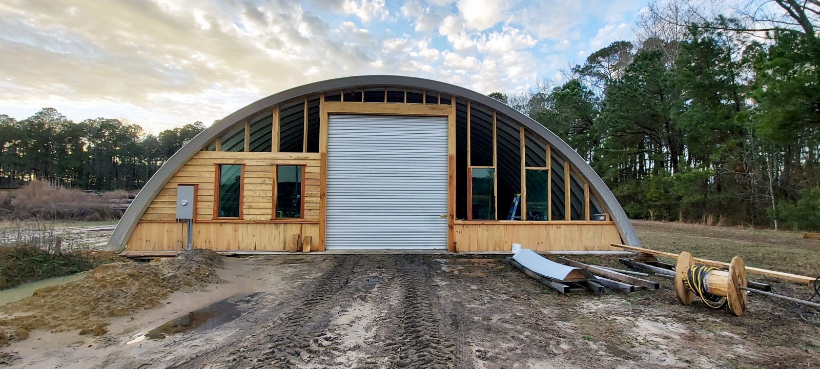 50x35x19 DuroSPAN Steel Building DIY Quonset Home Cabin Kit Open Ends