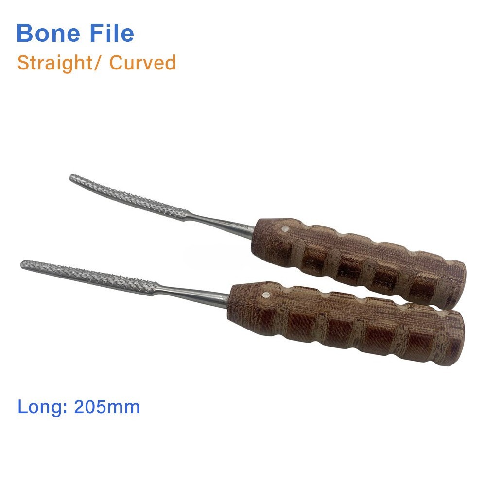 Bone File Bone Rasp Grinding Bone Orthopedic Surgery Instrument Straight Curved