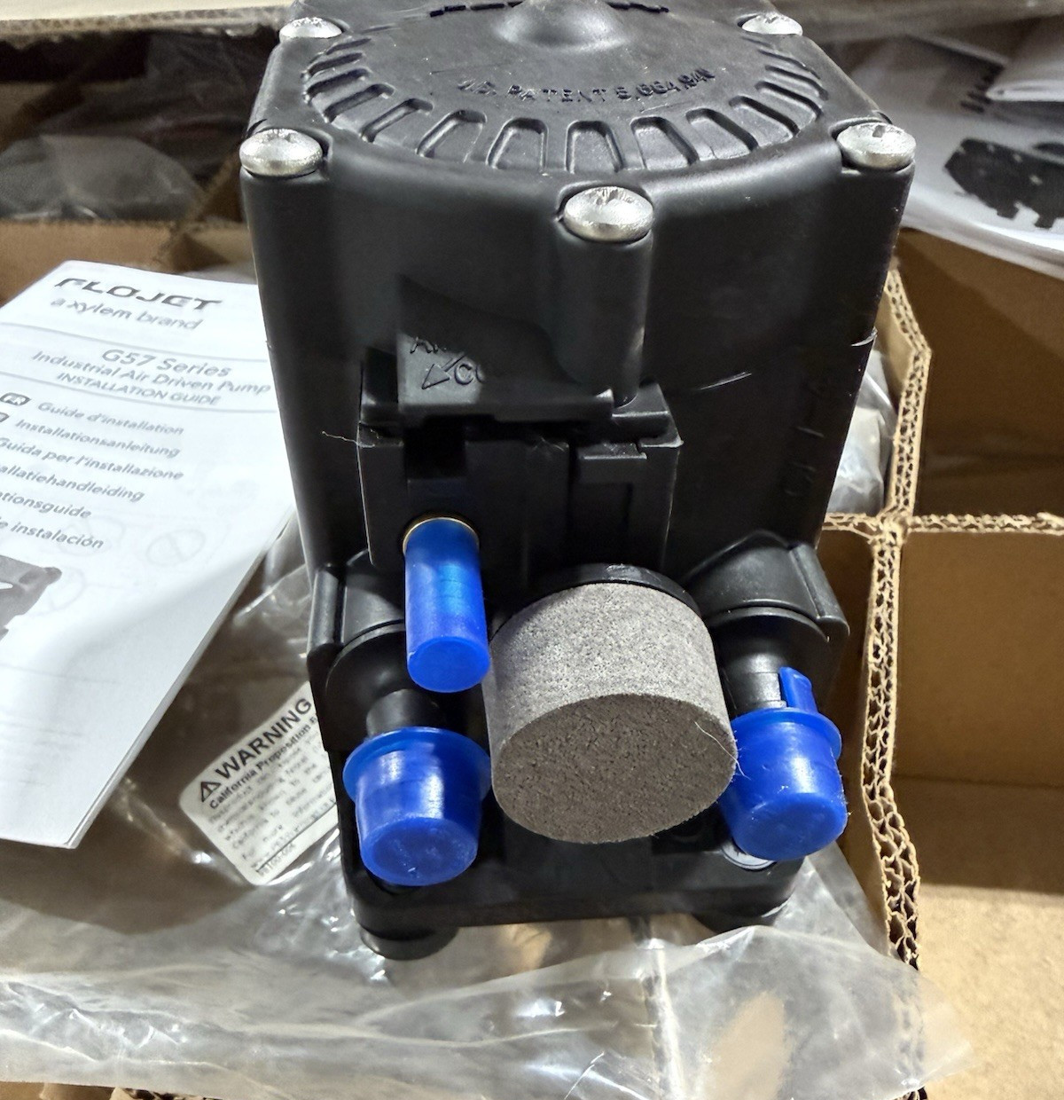 Xylem FLOJET G575215-SANTO PNEUMATIC AIR OPERATED DIAPHRAGM PUMP 1/2″ (OEM) *NEW