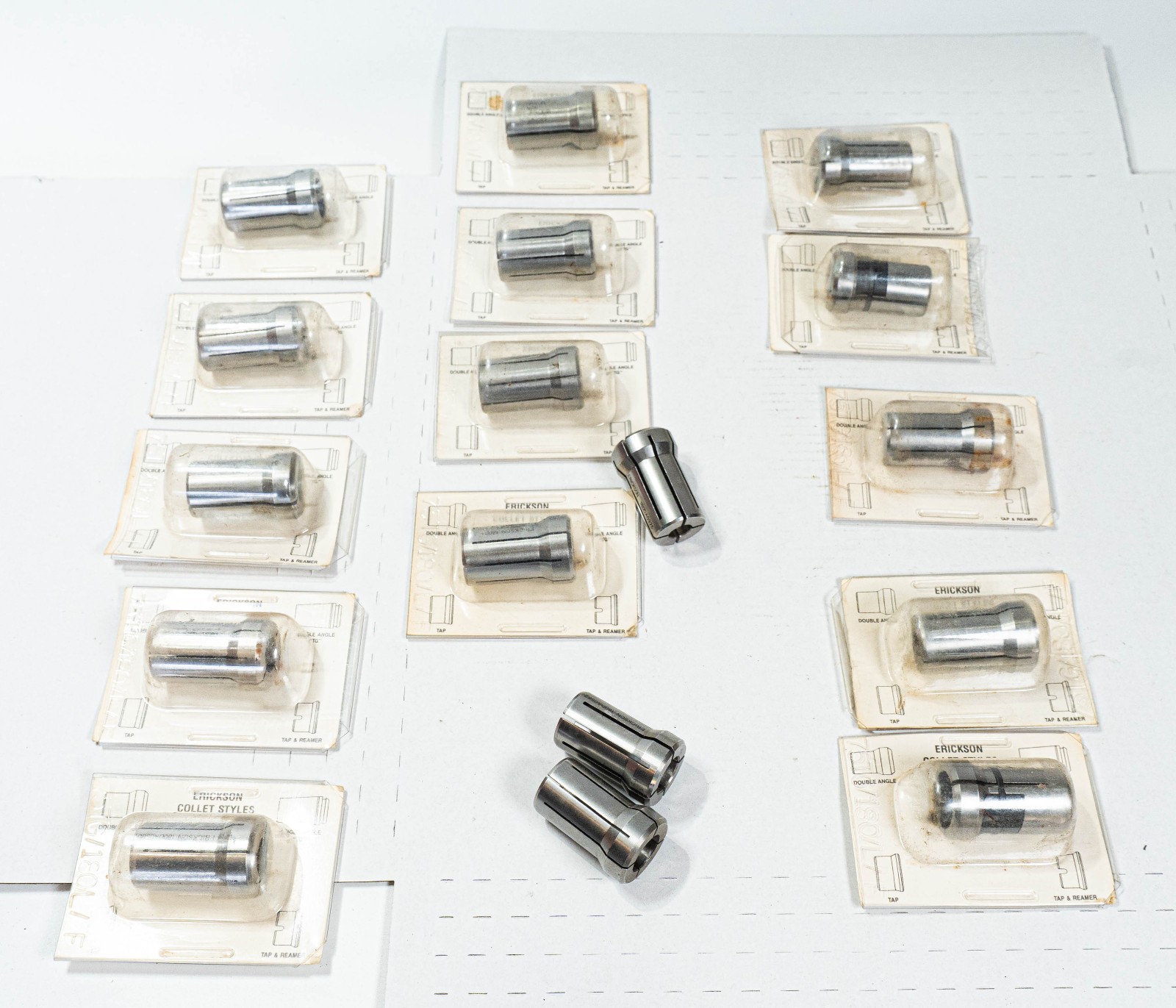 Lot of 17 Kennametal Erickson Collets 180DA0500-180DA0312-180DA0375